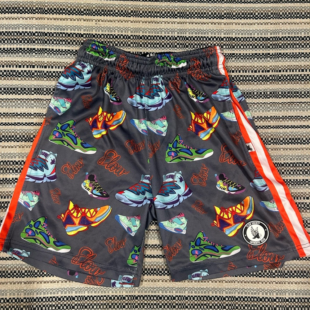 Flow Society Youth Shorts with Multicolor Design